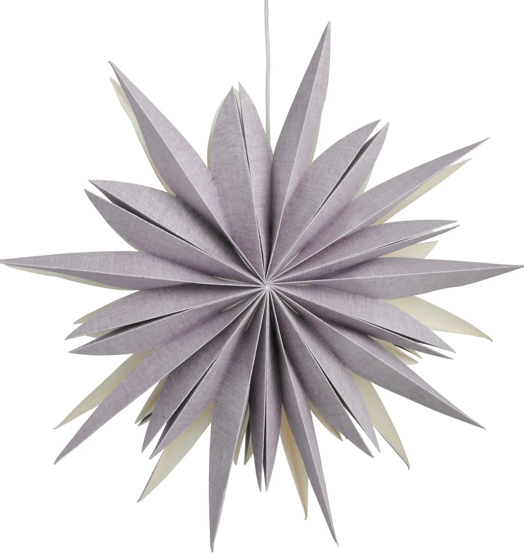 Watt & Veke Závesná svietiaca hviezda Fiona Lavendel 65 cm