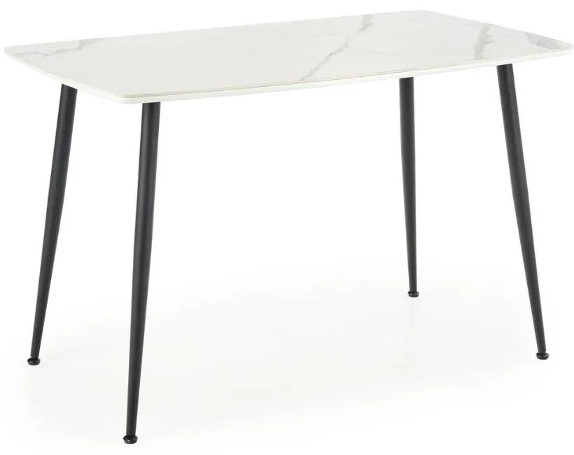 Jedálenský stôl Marco, mramor / čierna