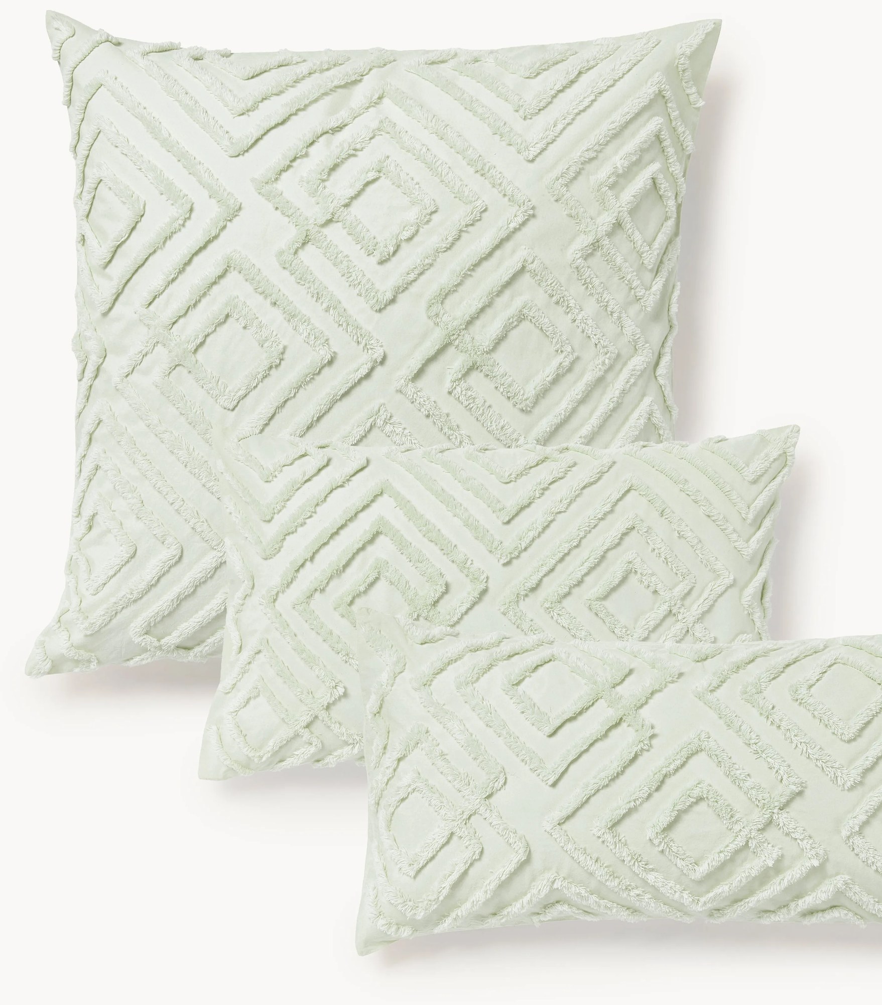 Obliečka na vankúš z bavlneného perkálu's tuftovanou ozdobou Phil