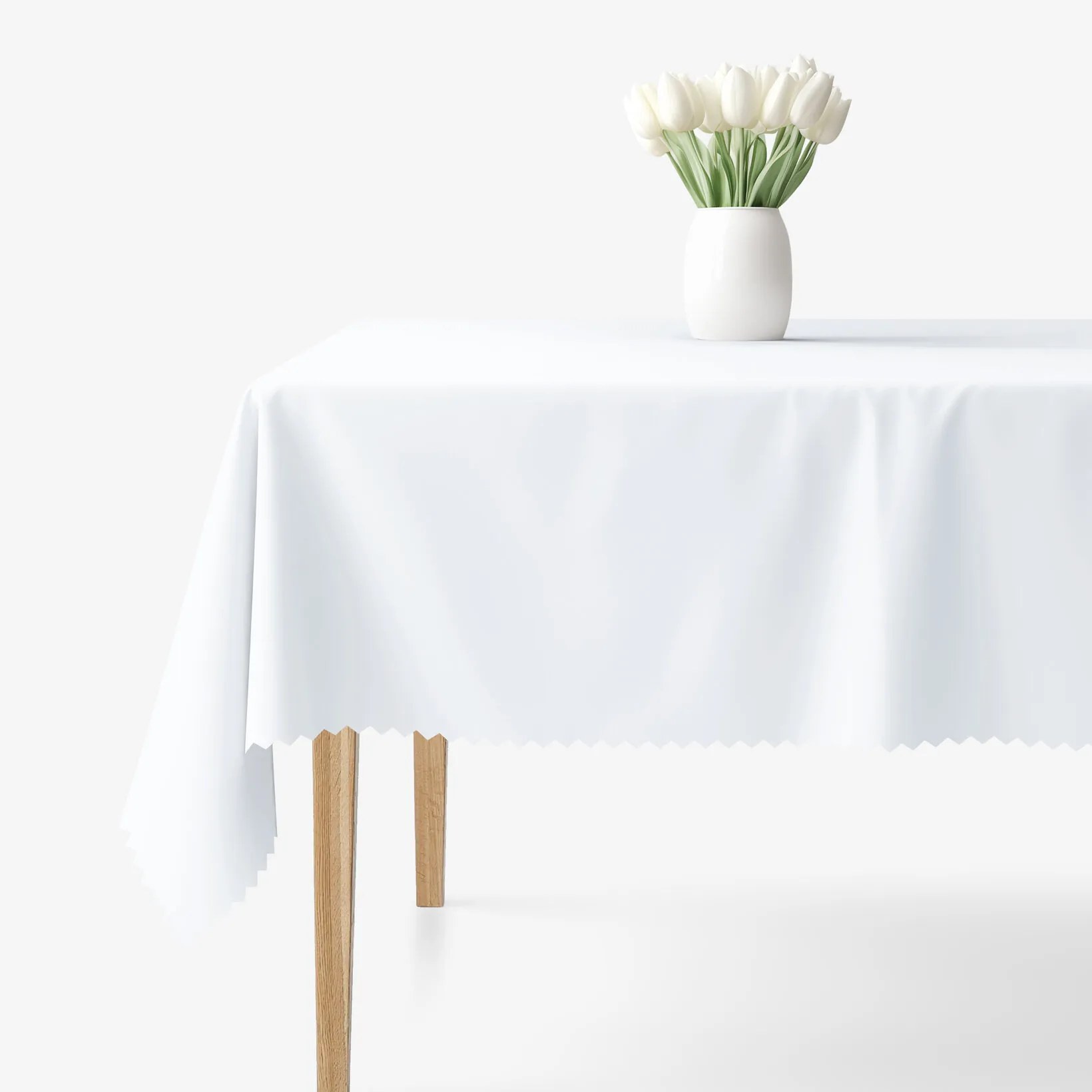 Goldea hranatý teflónový obrus - biely 80 x 80 cm