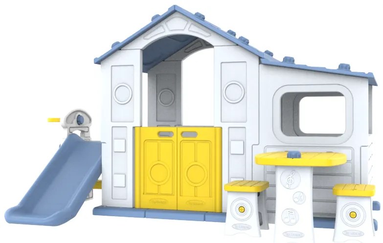 Veľký záhradný domček so stolom a šmykľavkou ZOG.CHD-508B