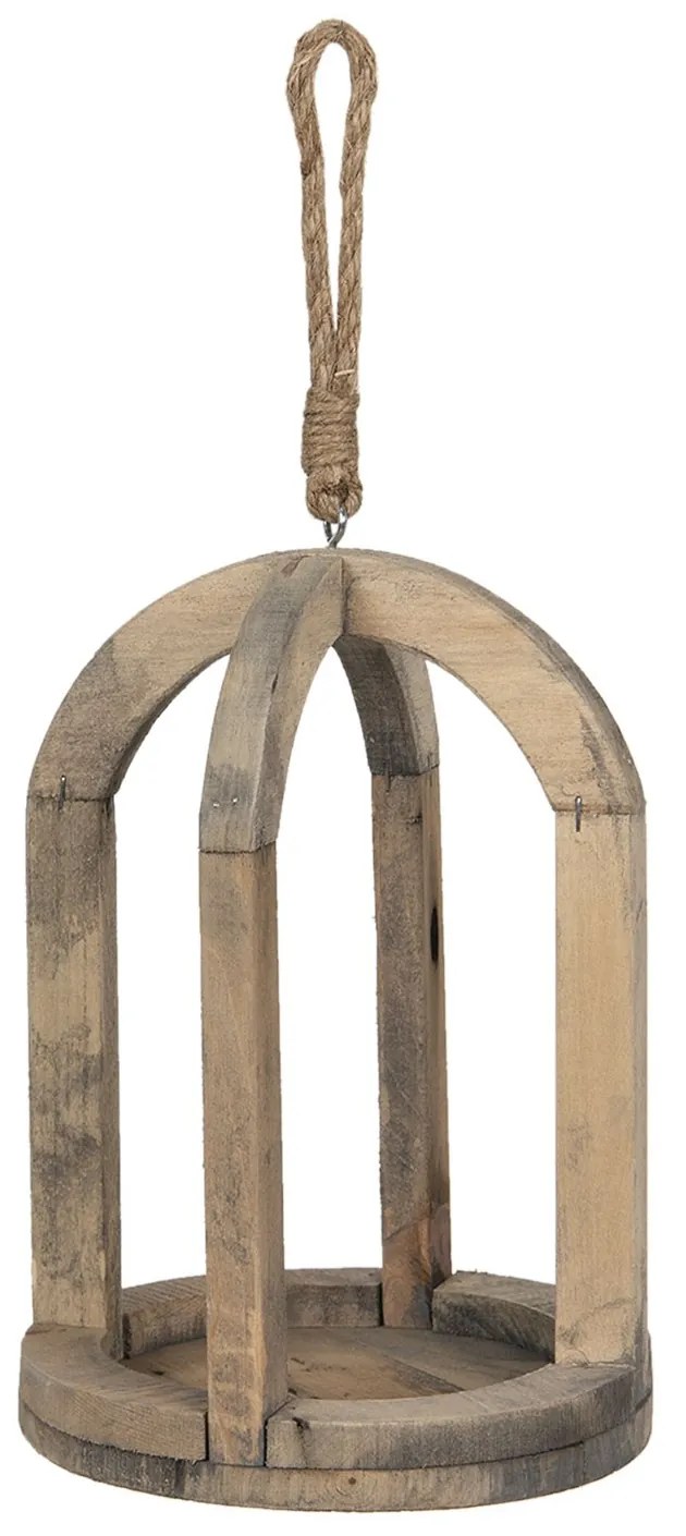 Drevená dekoračné klietka - Ø 19 * 27 cm
