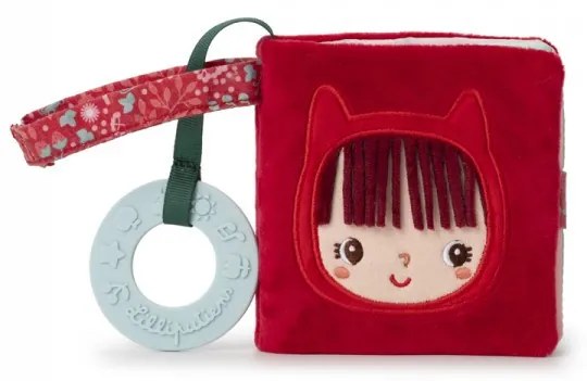 Lilliputiens - Červená Čiapočka - textilná knižka s hryzadielkom