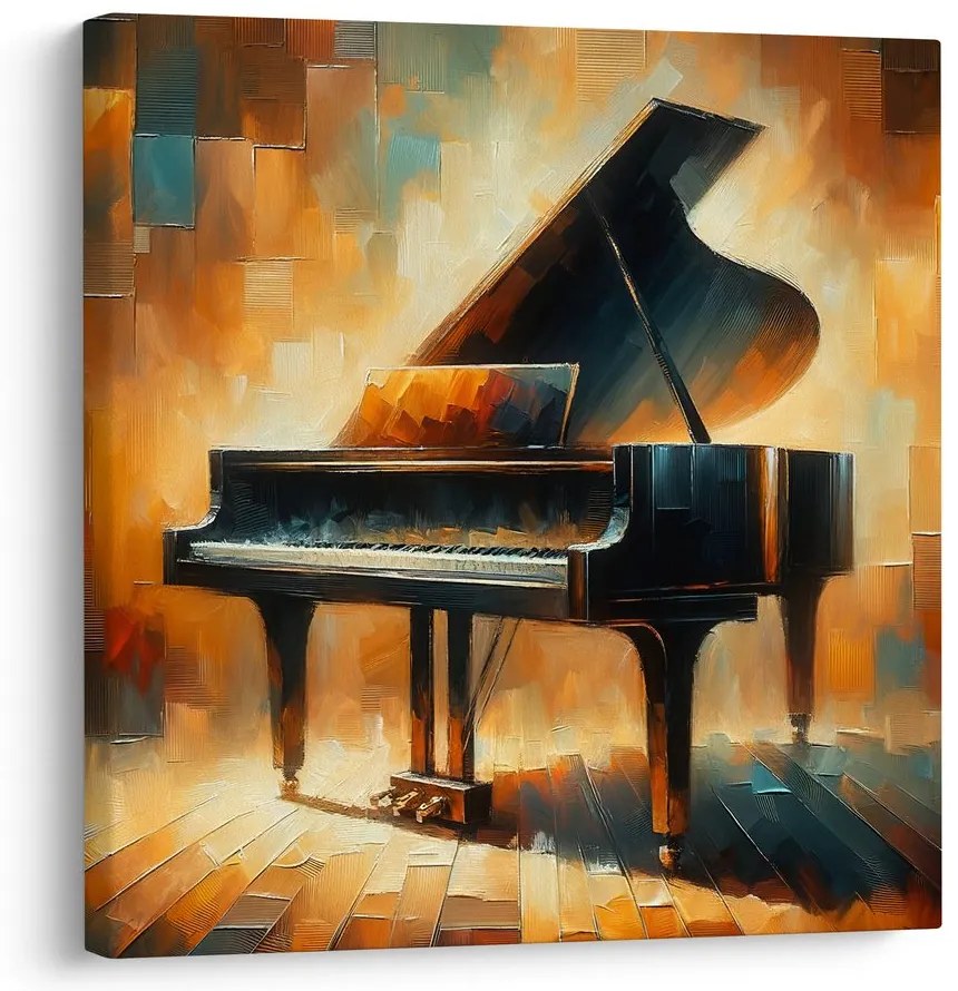 Obraz koncertný klavír v teple