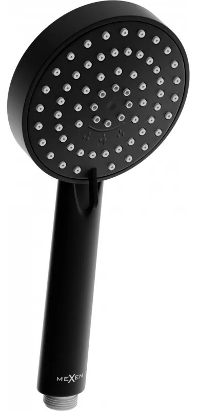 Mexen príslušenstvo - hlavica ručnej sprchy R75 Circle, 3-funkcie, čierna, 79575-70