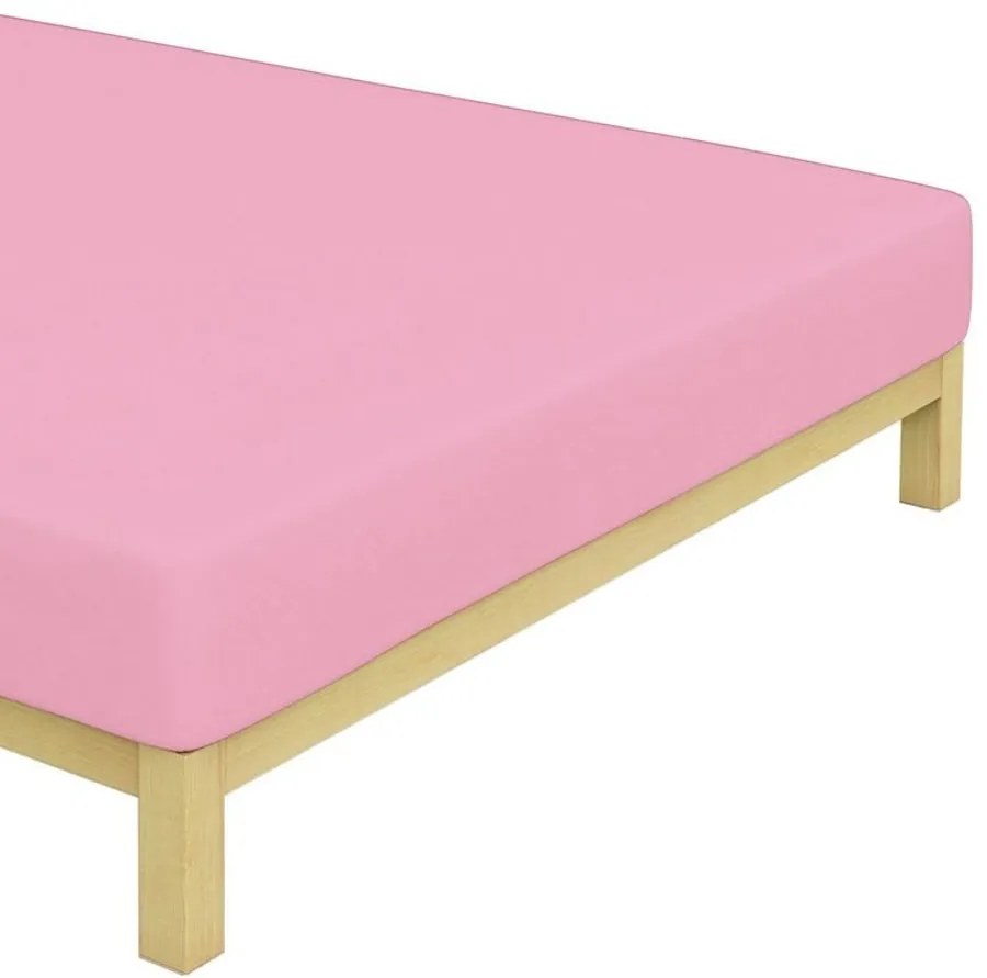 Jersey prestieradlo do detskej postieľky - 70 x 140 cm - ružové