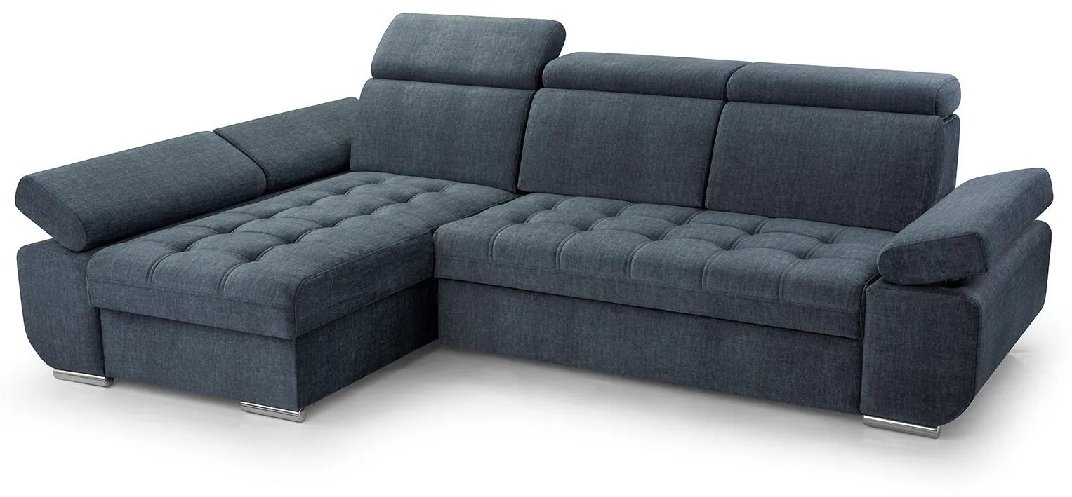 Rohová sedačka Belona (sivomodrá) (L). Akcia -20%. Vlastná spoľahlivá doprava až k Vám domov. 1042792