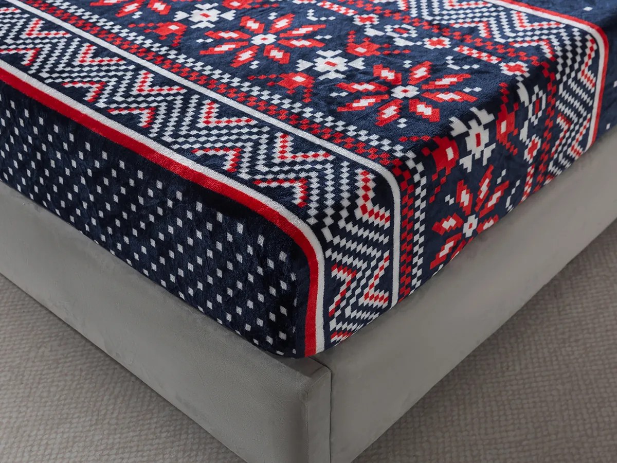 XPOSE® Mikroplyšová plachta TORM Exclusive - tmavo modrá 180x200 cm