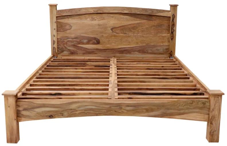 Posteľ 160x200 Rami indický masív palisander Natural