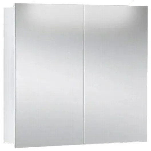 Camargue Orion Zrkadlová skrinka s LED osvetlením, 73 × 68 × 16 cm, biela