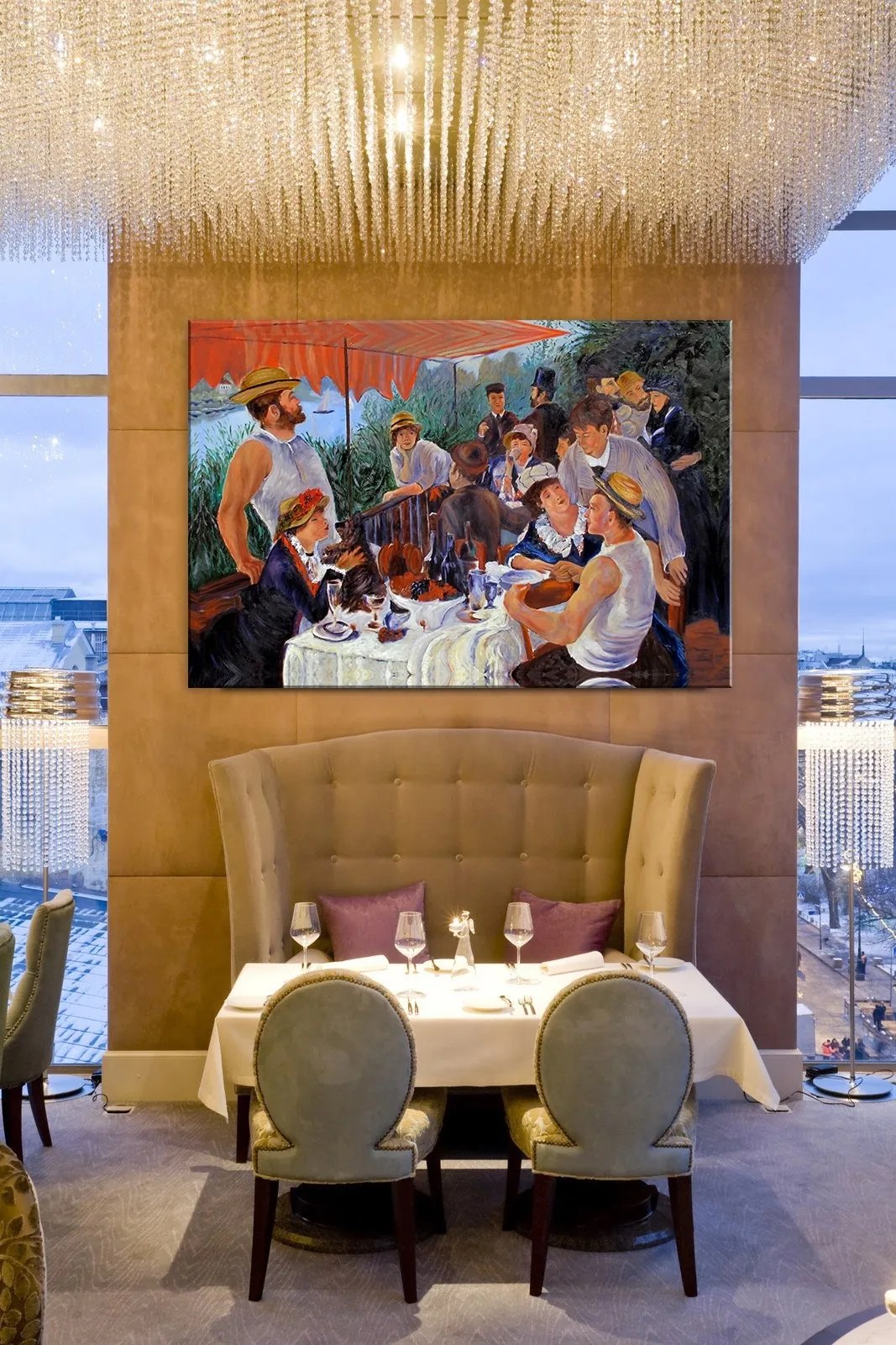 Obraz na plátne OBED NA LODI – Pierre Auguste Renoir REP112