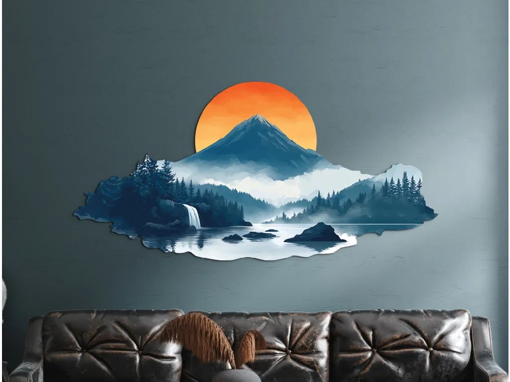 drevko | Obraz Zapadajúce slnko 415 x 85 cm