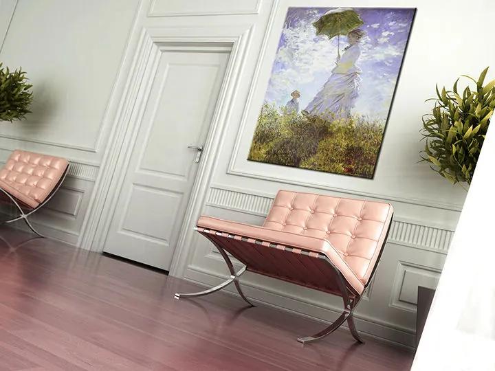Obraz na plátne DIEVČA S DÁŽDNIKOM – Claude Monet  000 | rôzne rozmery