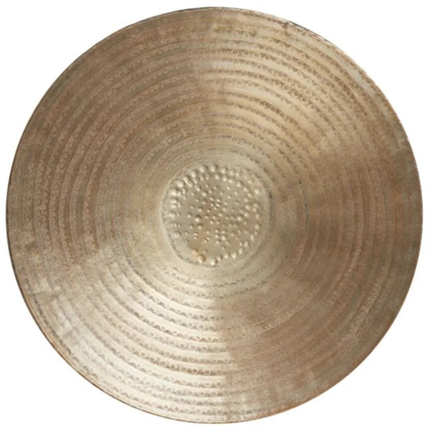 Zlatý antik kovový podnos Larre antique - Ø 57*5 cm Zlatý antik kovový podnos Larre antique - Ø 57*5 cm