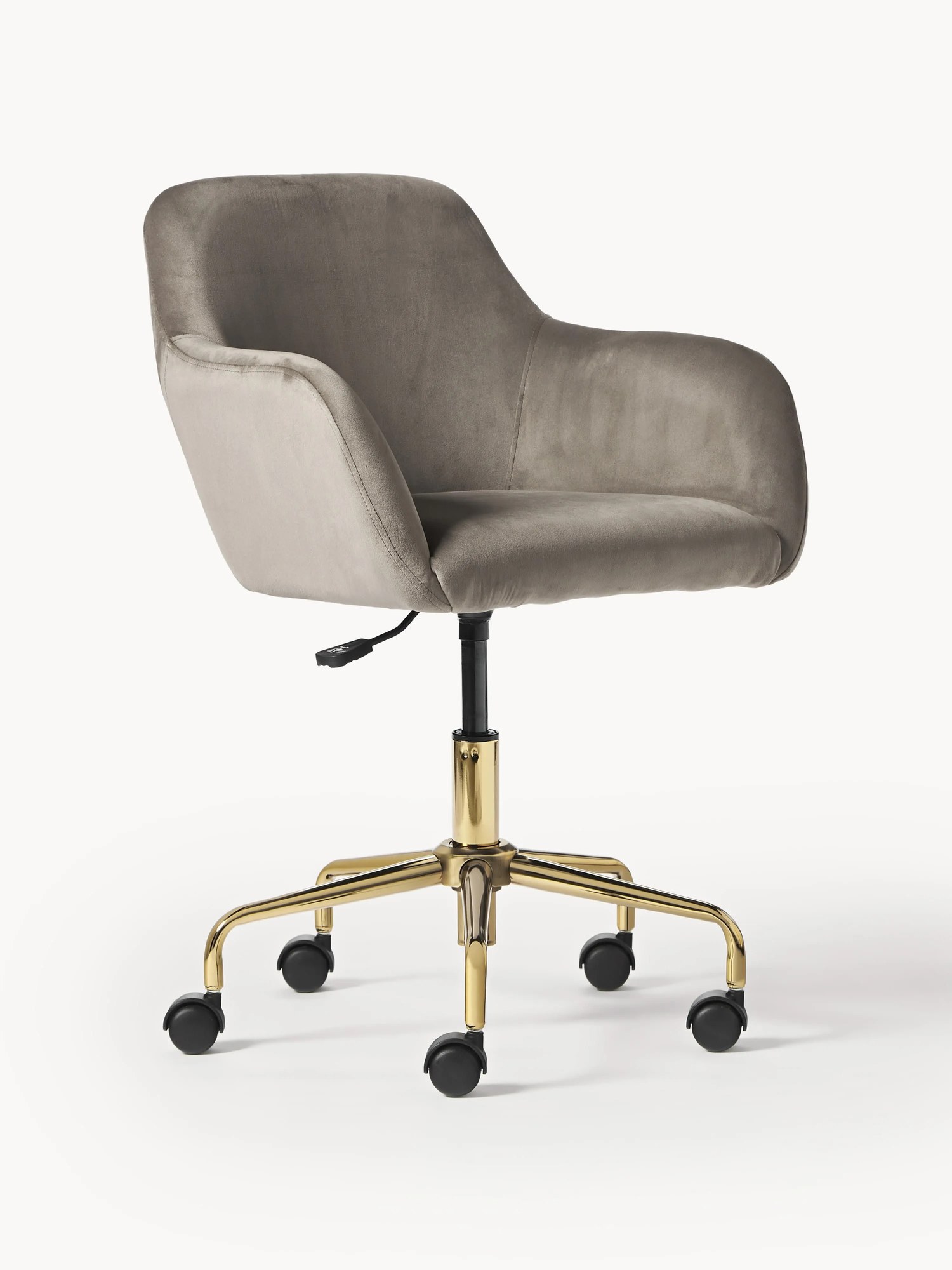 Zamatová kancelárska stolička Lucie