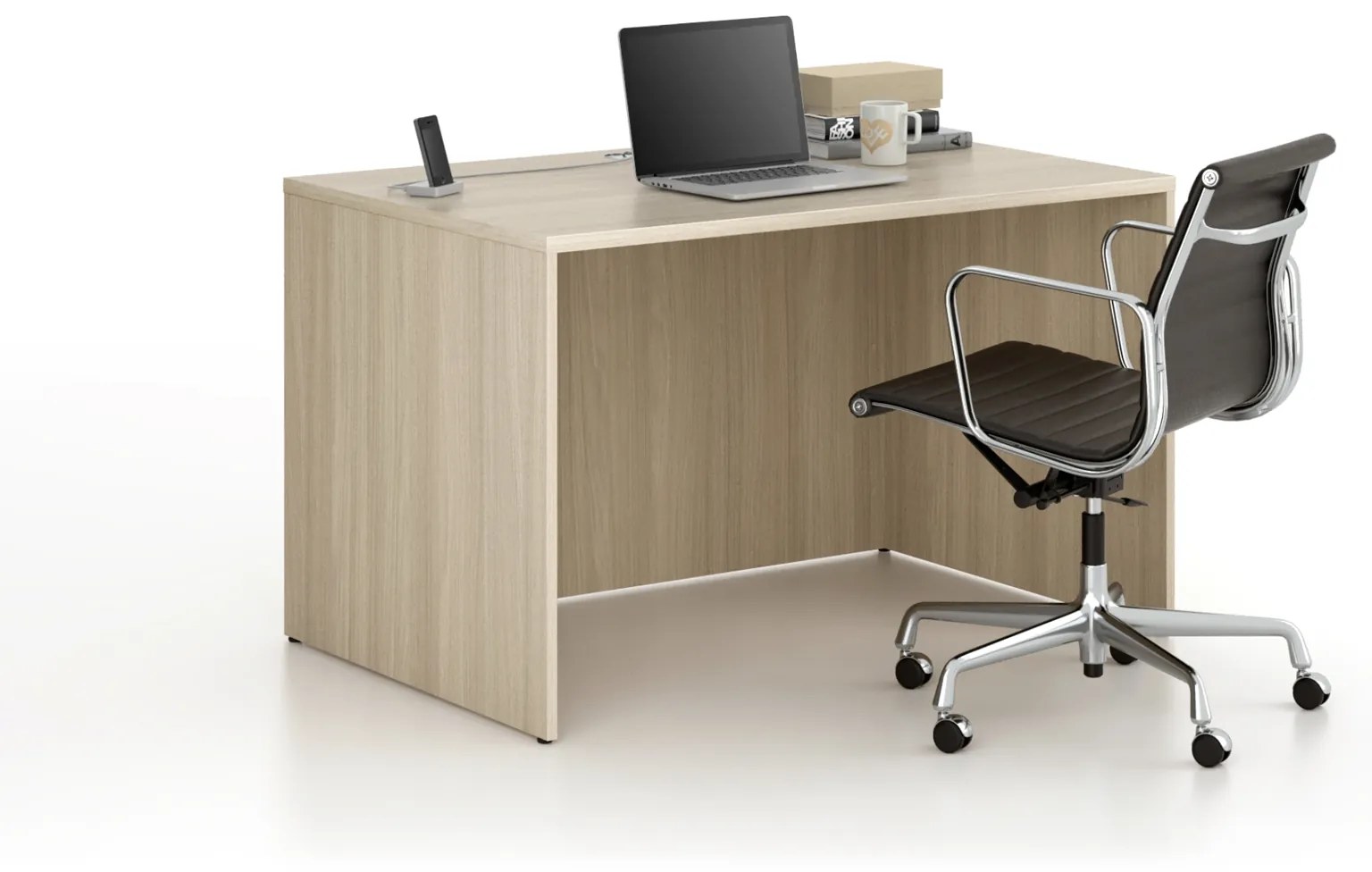 Kancelársky písací stôl FRAME, 120x80 cm, dub prírodný