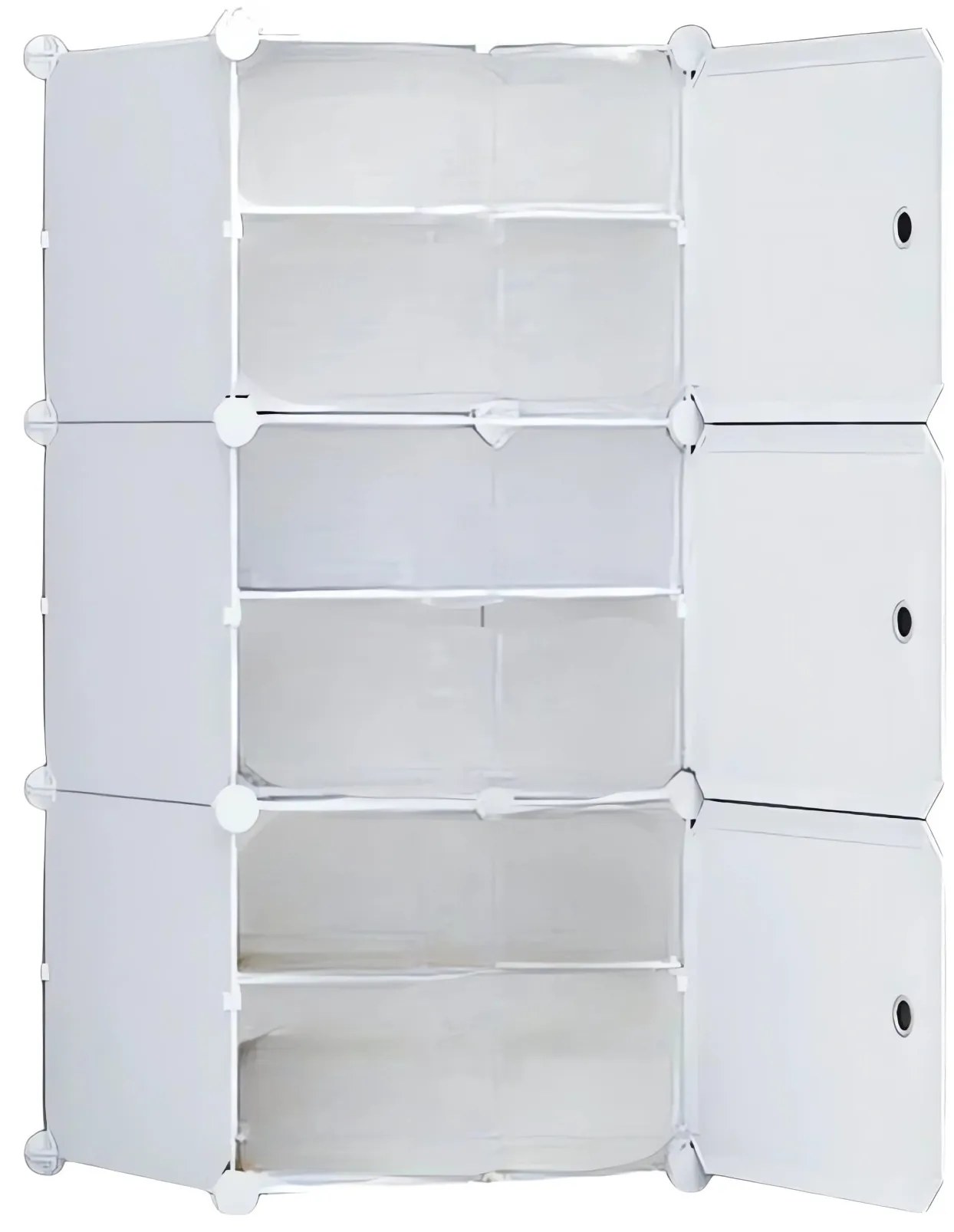 Hogler 3406 Variabilný regálový systém 6 políc 96 x 44 x 32 cm, biely
