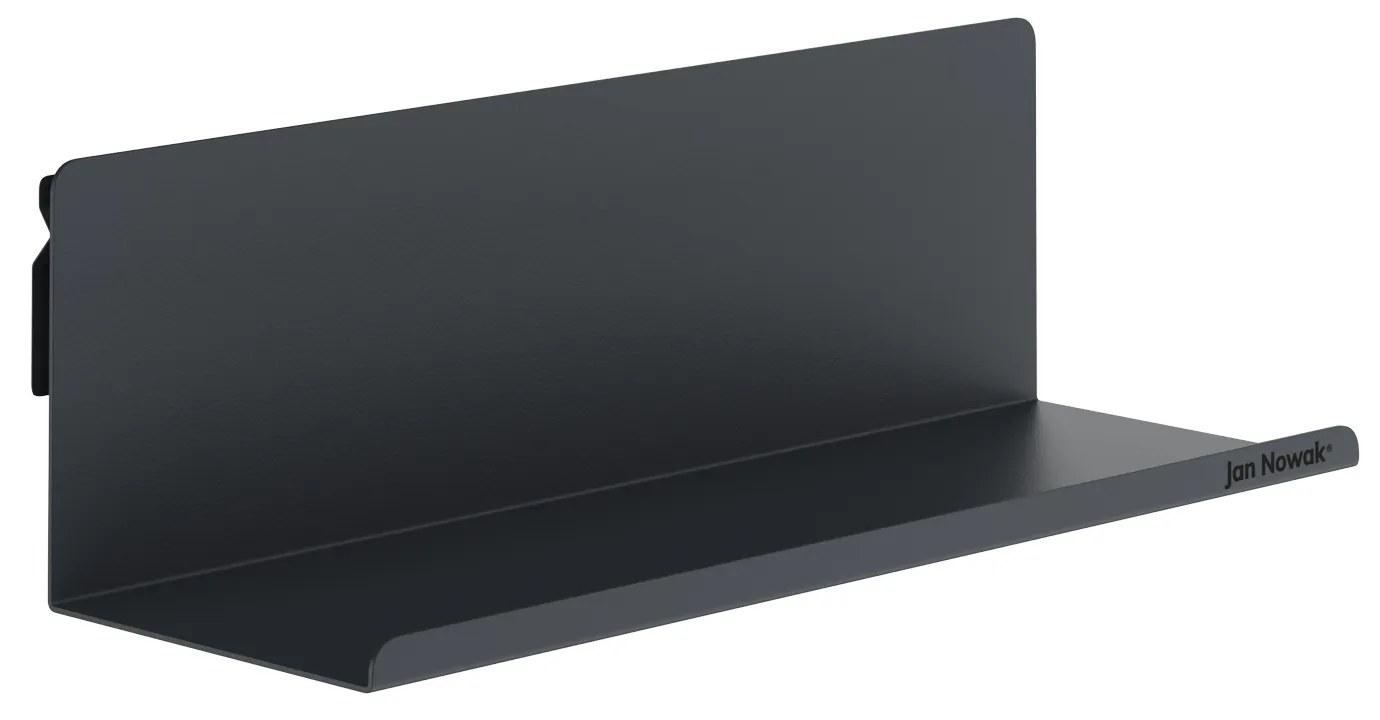 Nástenná polica JOANNE 400 mm, antracitová