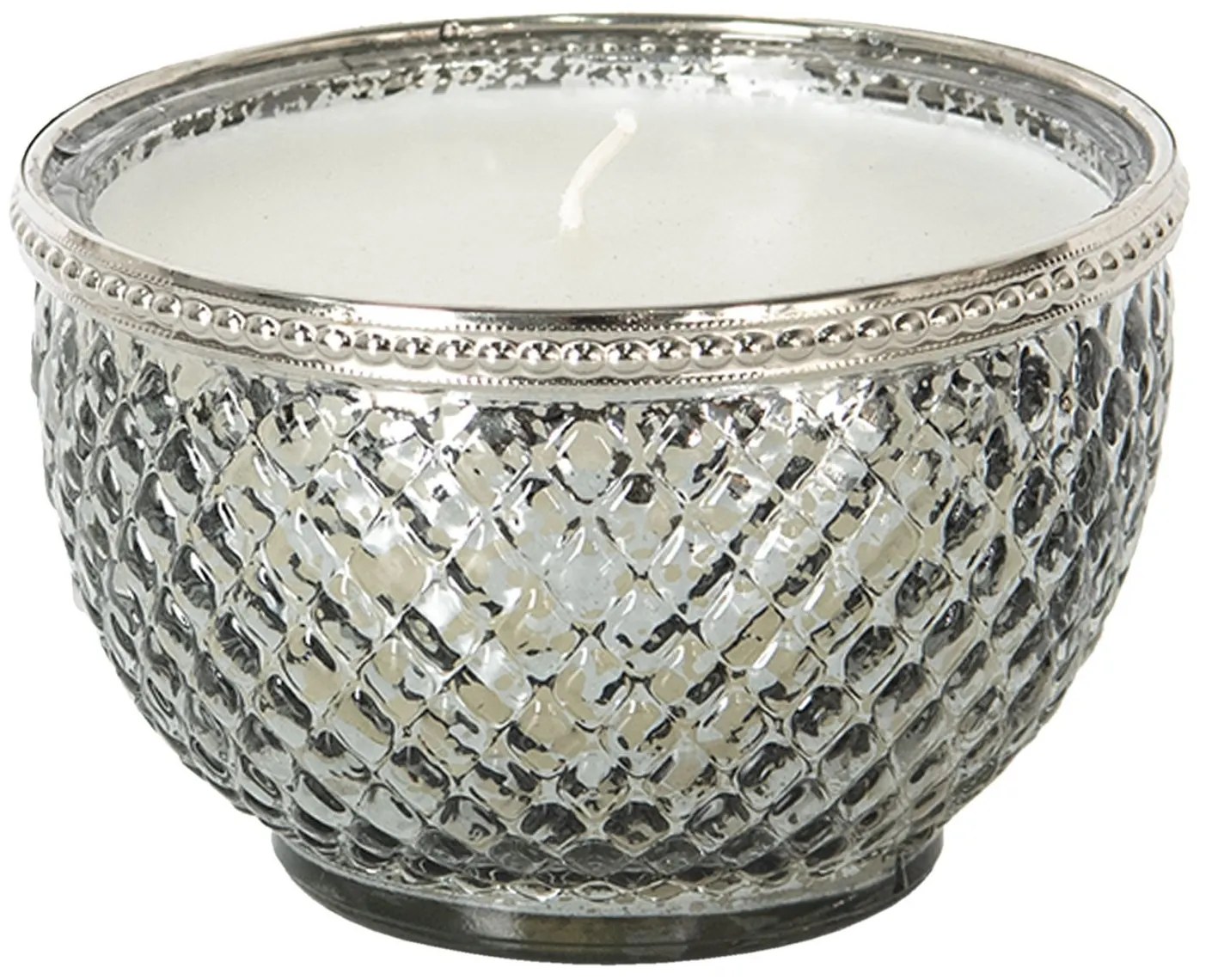 Sklenený svietnik so sviečkou Paul - ∅ 6 * 6 cm