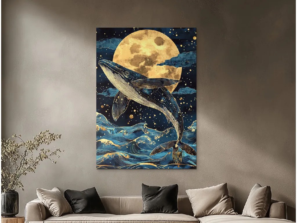 drevko | Obraz Mesačný spev veľryby