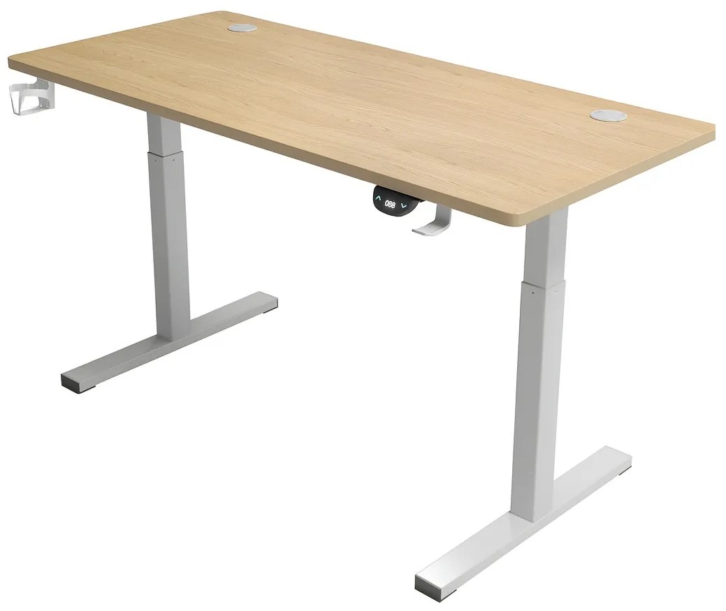 Herný stôl BR04 svetlohnedý s bielym rámom 120 cm