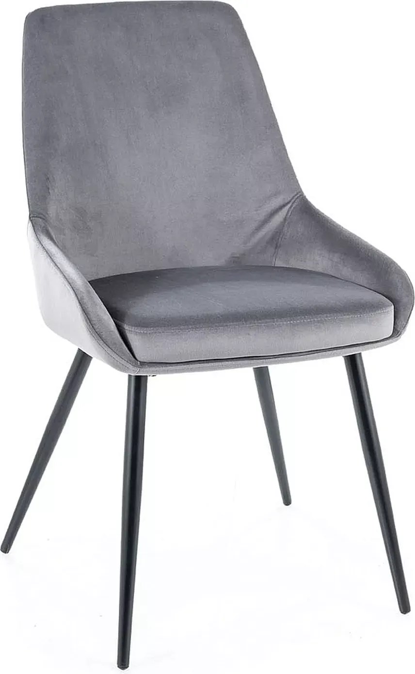 SI Stolička Cobe Velvet sivý