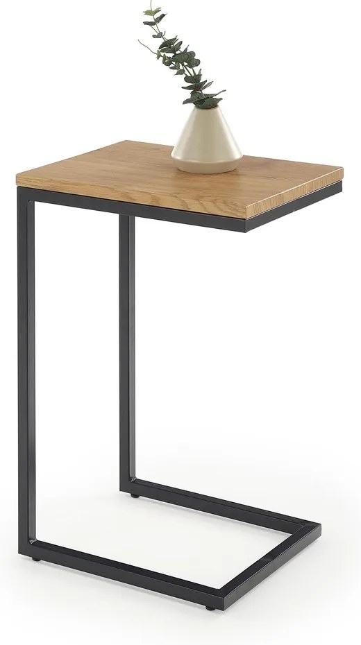 Konferenčný stolík Nisa, dub zlatý / čierna