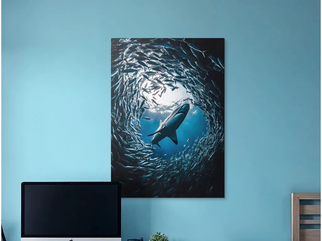 drevko | Obraz žralok - Vládca pod hladinou