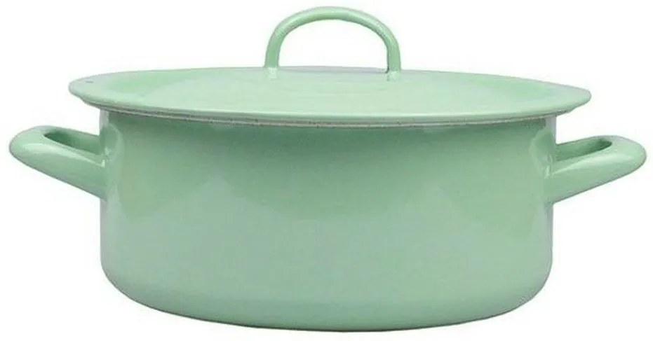 Mintovou smaltovaný hrniec s pokrievkou Mint - Ø20cm - 2,8L