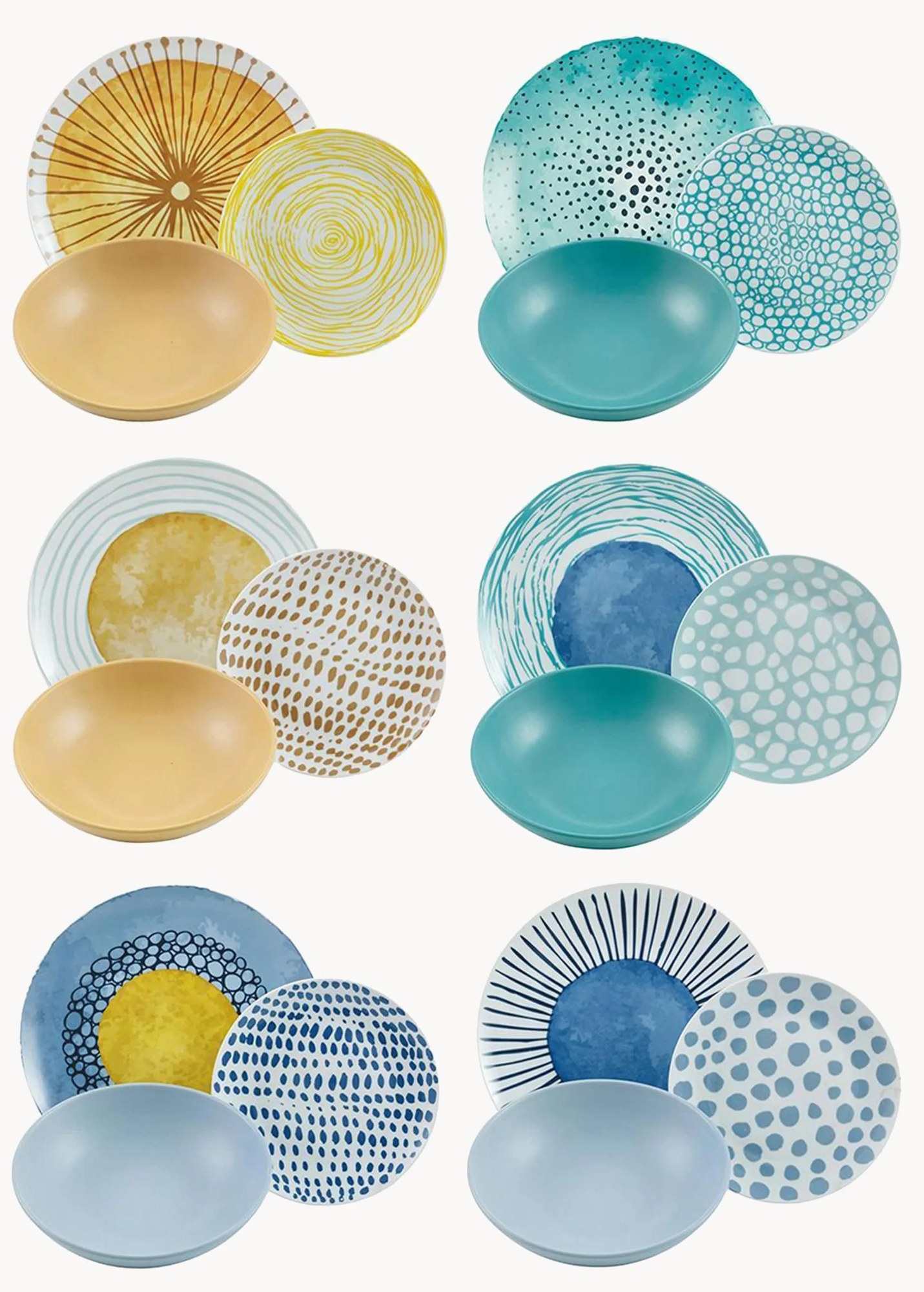 Súprava riadu Marea, 6 osôb, 18 ks