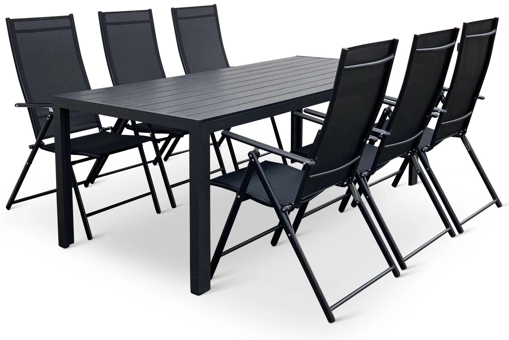 Záhradný jedálenský set Viking XL + 6x kovová stolička Pia
