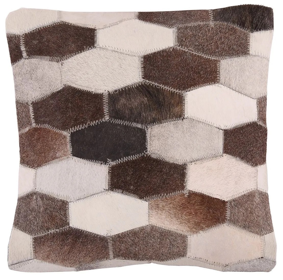 Kožený vankúš s výplňou Enrico 8 - 45*45 cm Kožený vankúš s výplňou Enrico 8 - 45*45 cm