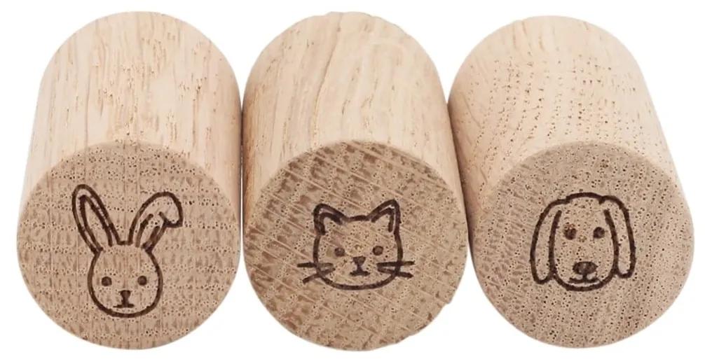 Eulenschnitt Drevené háčiky Oak Wood Animals – set 3 ks