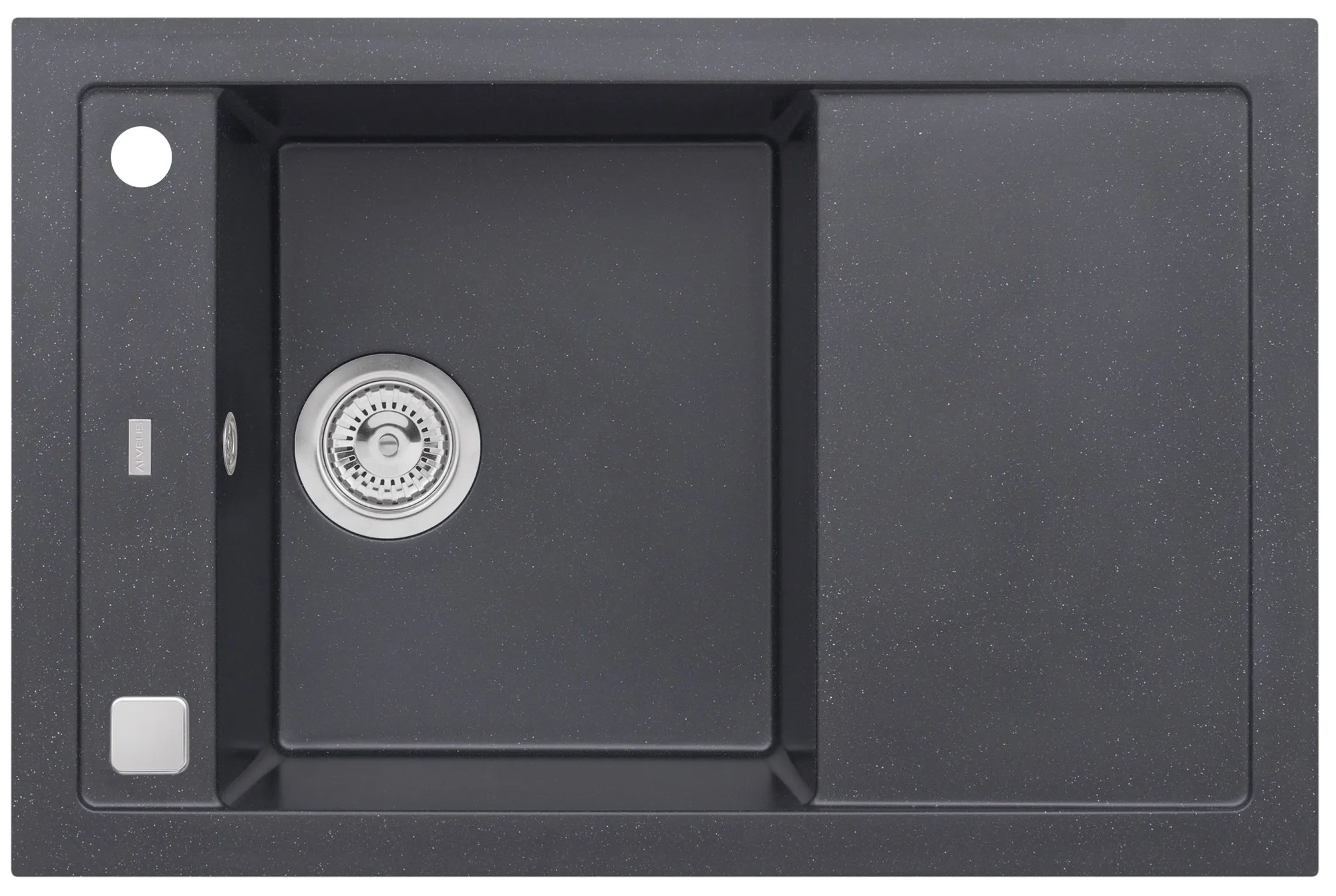 ALVEUS CZ FORMIC 30/91 -černá-( 760x500mm) + pop-up sifon F