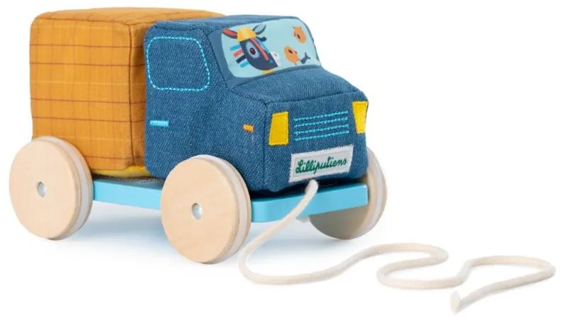 Lilliputiens - ťahacie nákladné autíčko - oslík Ignác