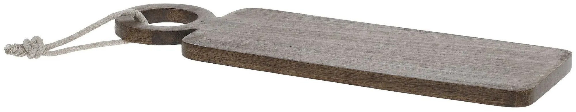 Hnedá drevená mangová doštička Tapas Tours - 15*45 cm Hnedá drevená mangová doštička Tapas Tours - 15*45 cm