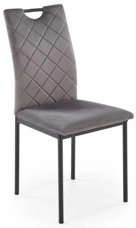 Jedálenská stolička Lucaria, sivá
