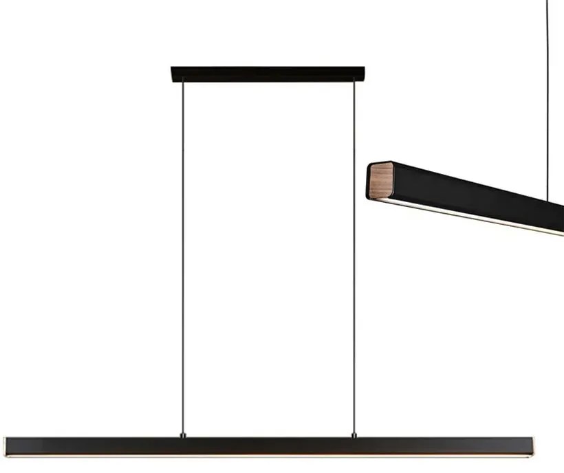 Toolight Toolight, LED stropné svietidlo 100cm, 15W, APP1448-CP, čierna matná, OSW-03900