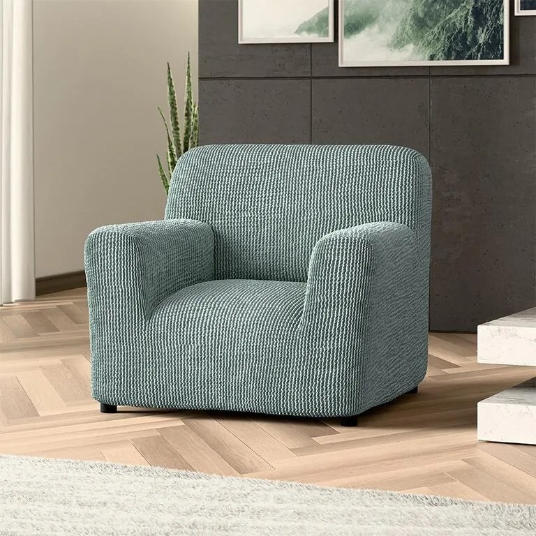 Bielastické poťahy COSTINA mätová kreslo (š. 60 - 110 cm)