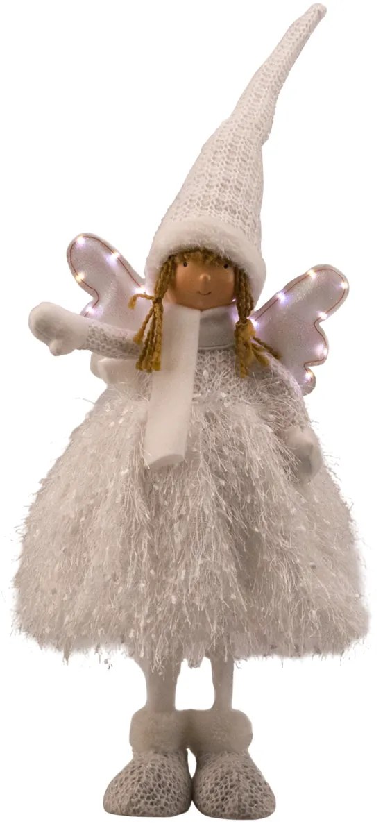 LED svetelná dekorácia anjel, 43 cm