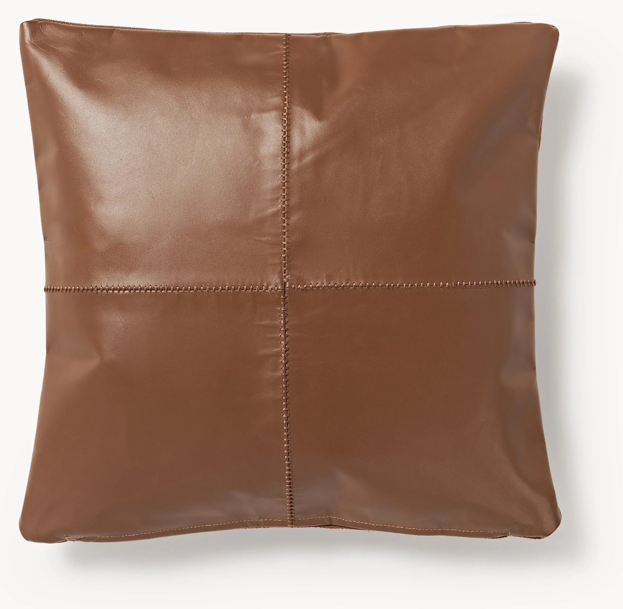 Ručne vyrobený kožený poťah na vankúš Raven