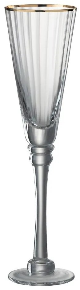 Pohárik na šampaňské Rim Gold - Ø 7*27 cm