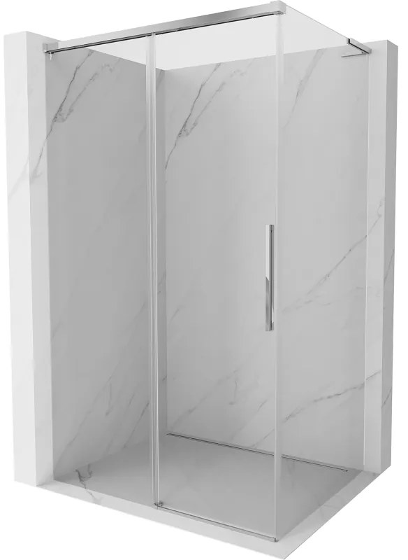 Mexen Rox, L posuvný sprchový kút 105 x 90 cm, číre sklo, chrómový profil, 8C2L-105-090-01-00