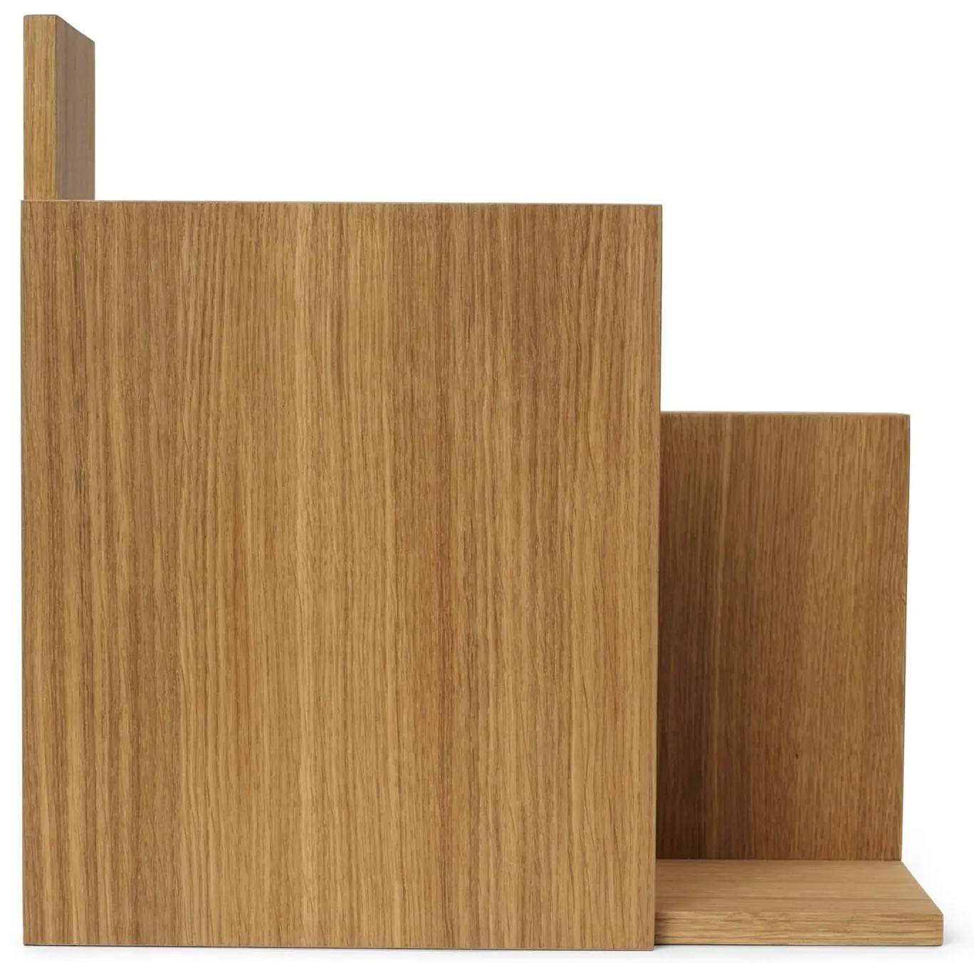 Ferm Living Drevená polica Stagger Square