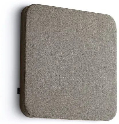 Akustický panel POLY, s oblými rohami, 600x600x56 mm, nástenný, hnedá