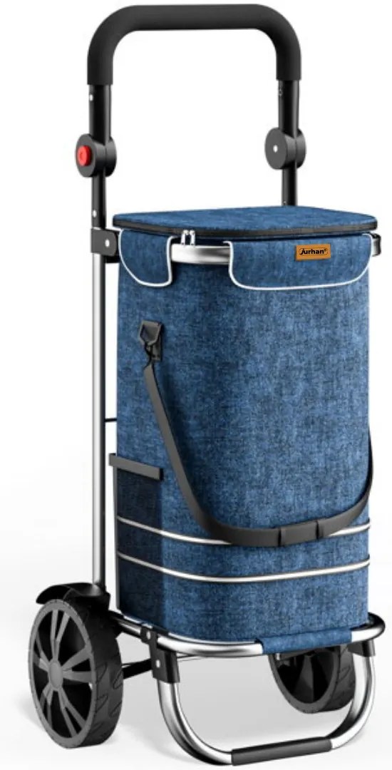 Jurhan Nákupná taška na kolieskach EASY, 50l, modrá