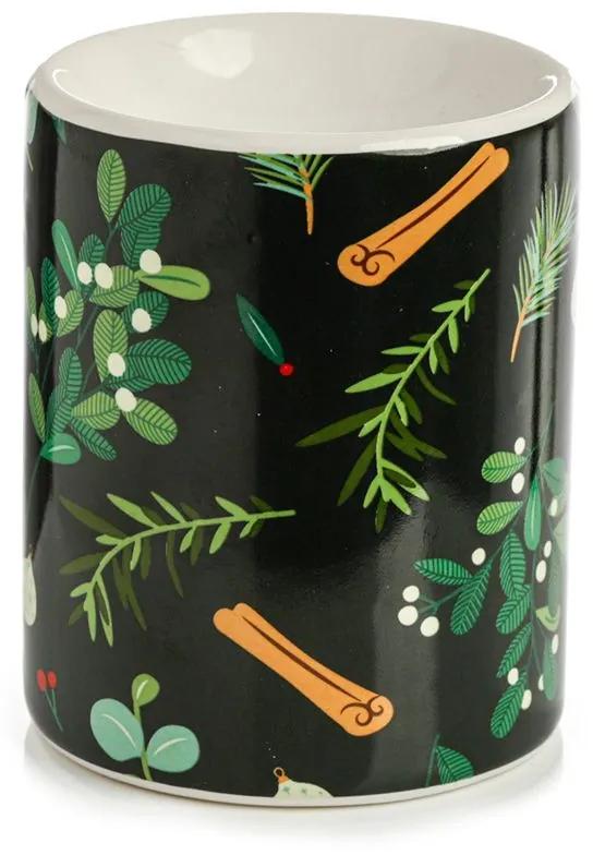 Keramická aromalampa s vánočním potiskem
