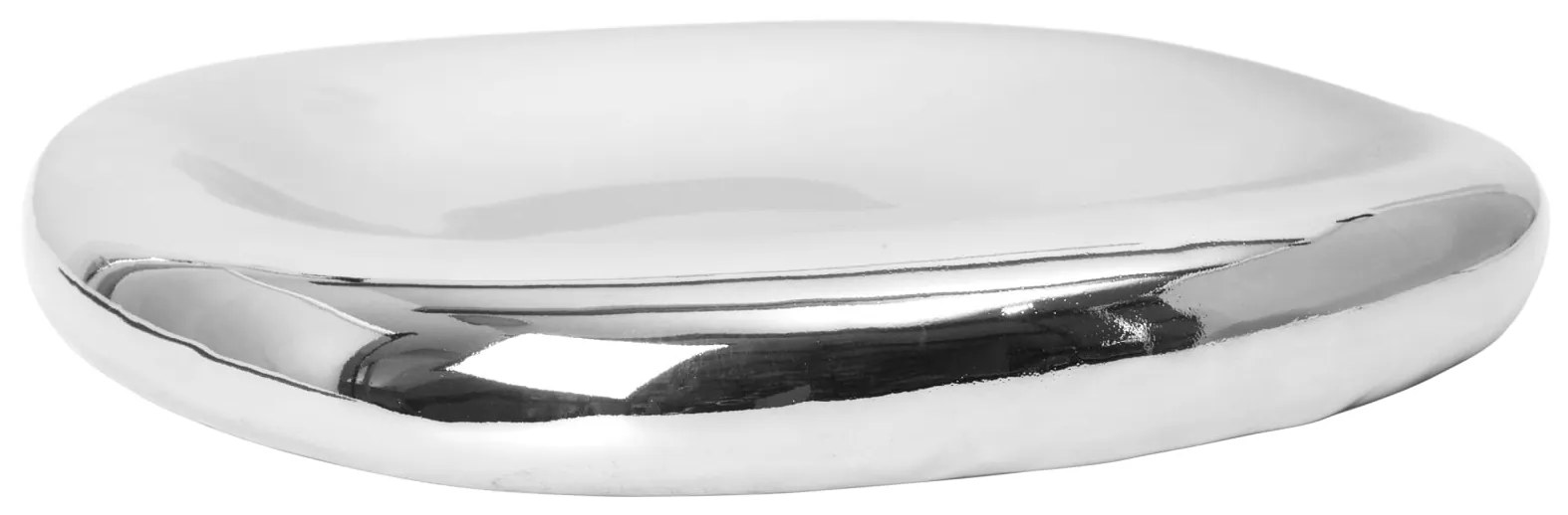 Ferm Living Keramická misa Bellure Silver 35 cm