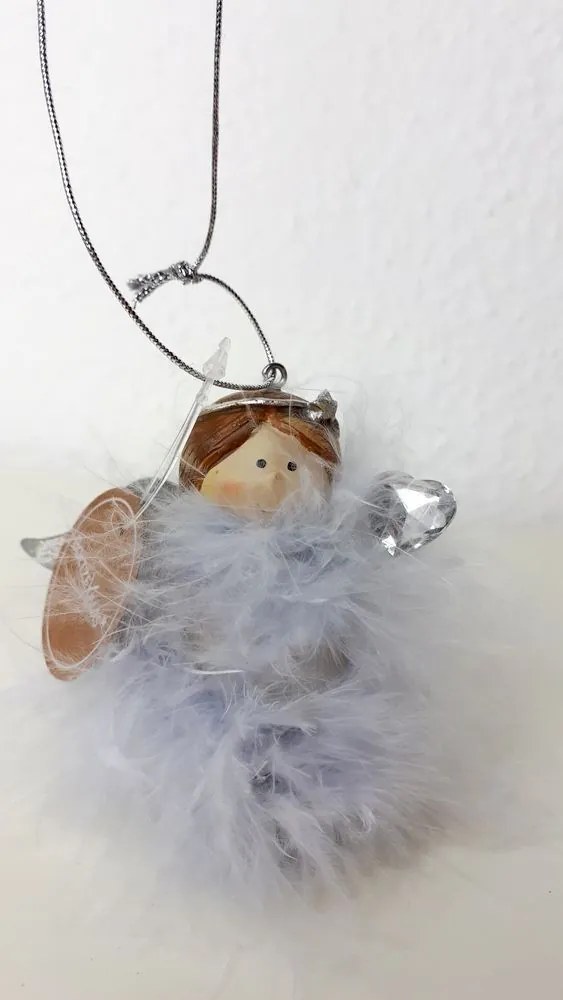 Anjel s pierkami na zavesenie - 10 * 6 * 8 cm Anjel s pierkami na zavesenie - 10 * 6 * 8 cm