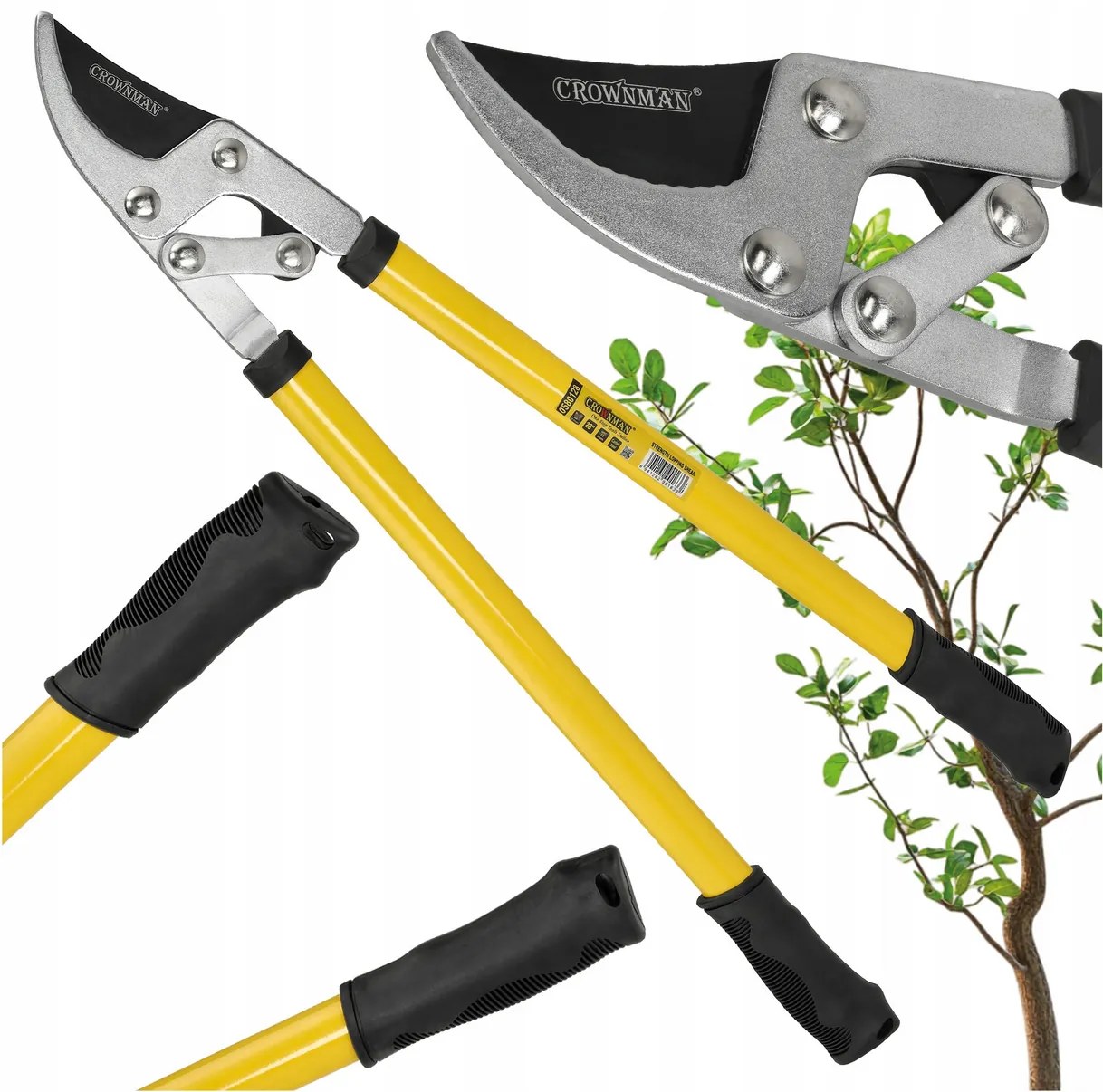CROWNMAN Obojručné záhradné nožnice na konáre